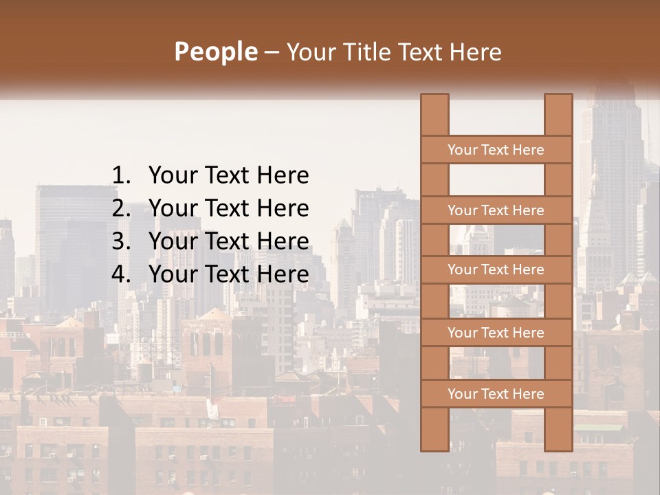 Tower Skyscraper Manhattan PowerPoint Template