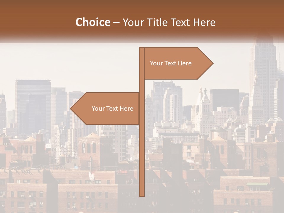 Tower Skyscraper Manhattan PowerPoint Template