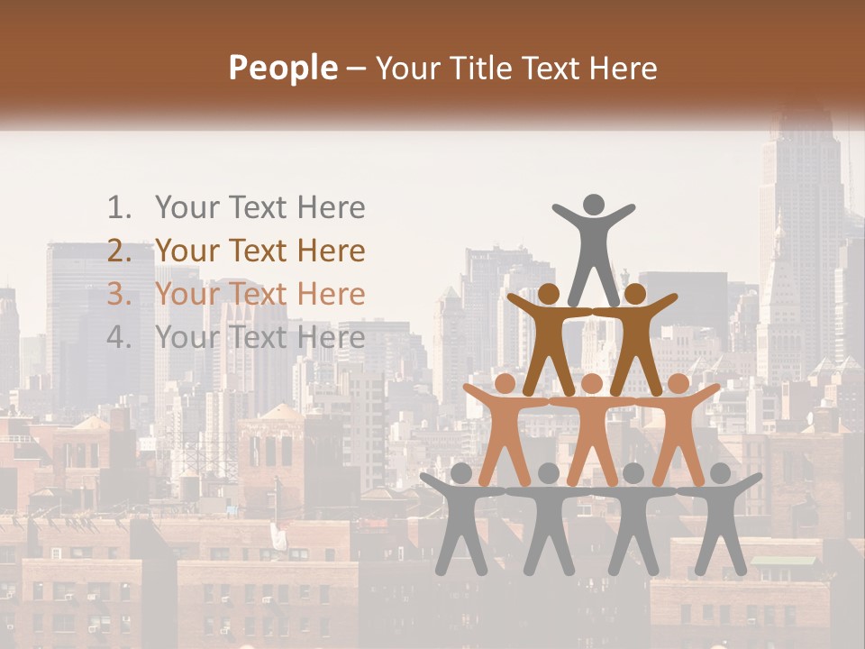 Tower Skyscraper Manhattan PowerPoint Template