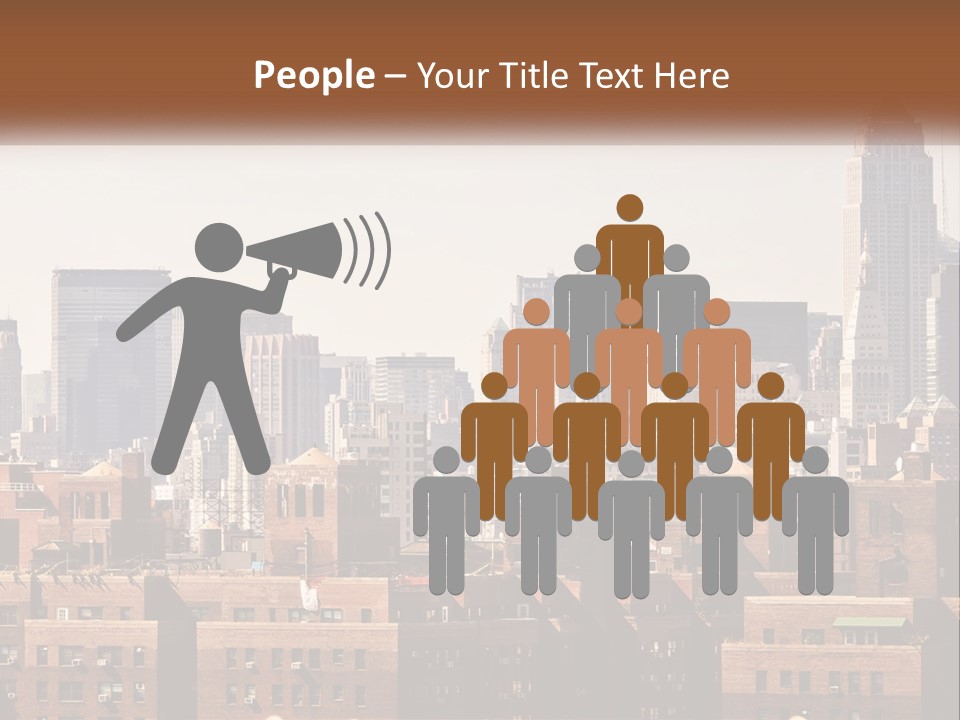 Tower Skyscraper Manhattan PowerPoint Template