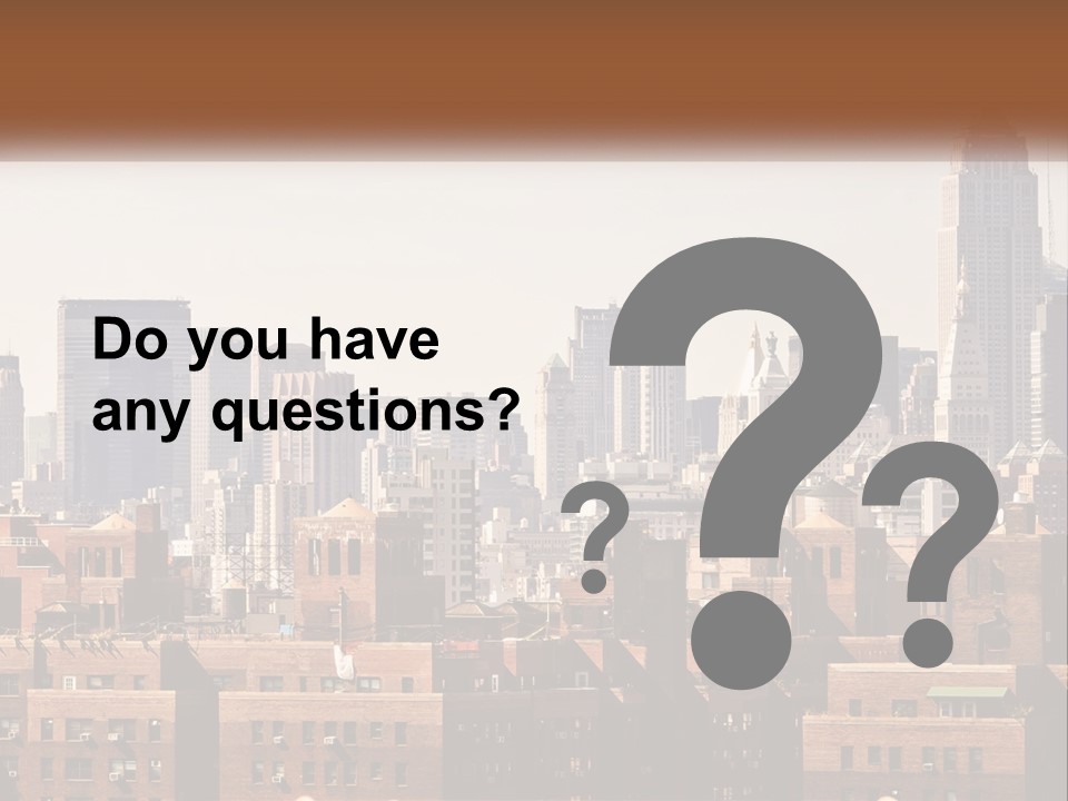 Tower Skyscraper Manhattan PowerPoint Template