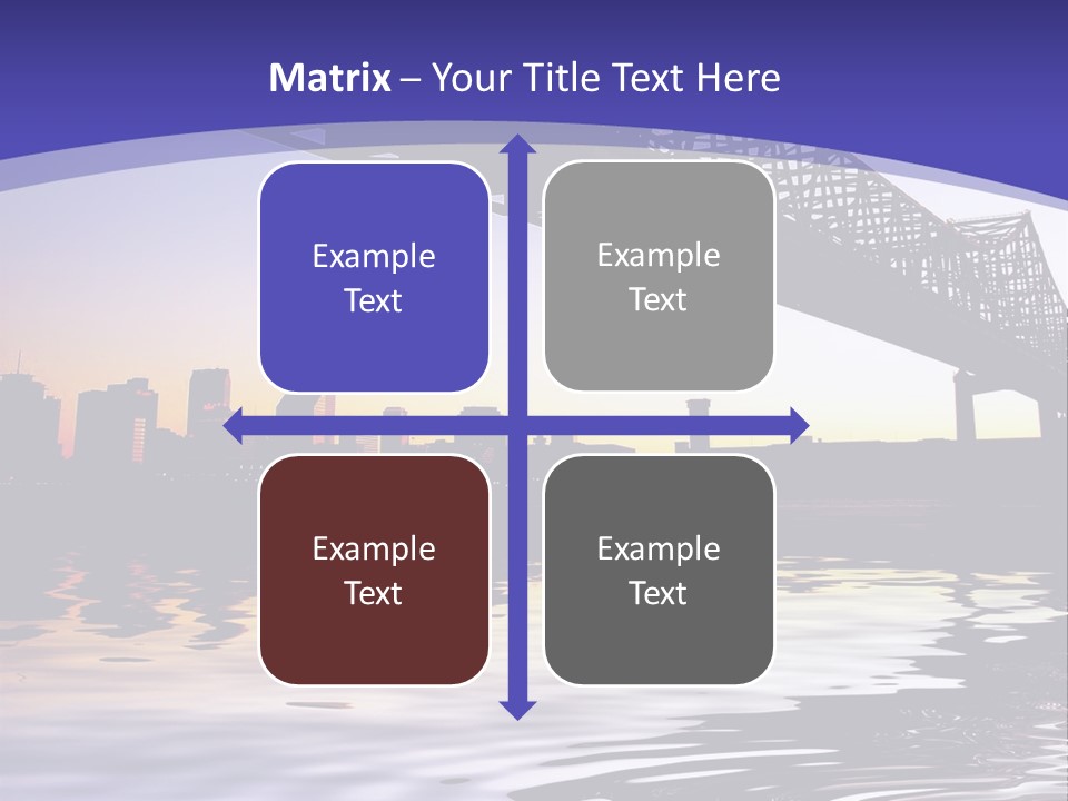 Buildings River Transportation PowerPoint Template