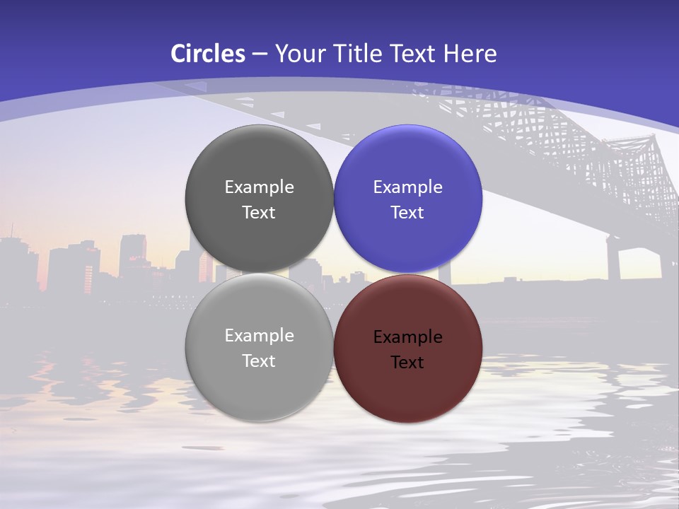 Buildings River Transportation PowerPoint Template