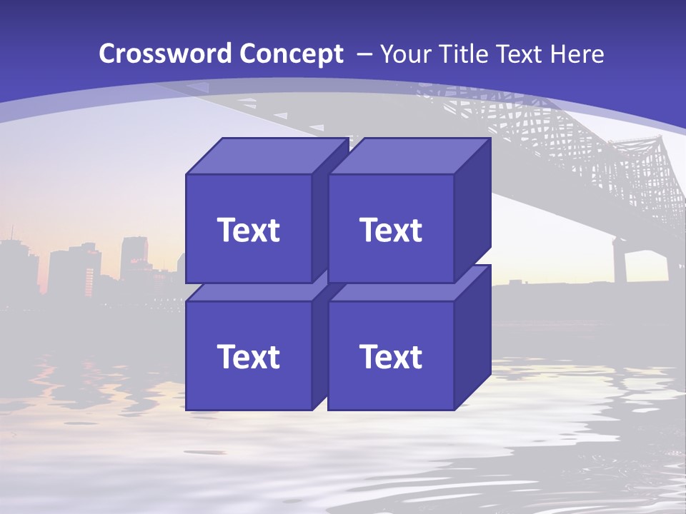 Buildings River Transportation PowerPoint Template