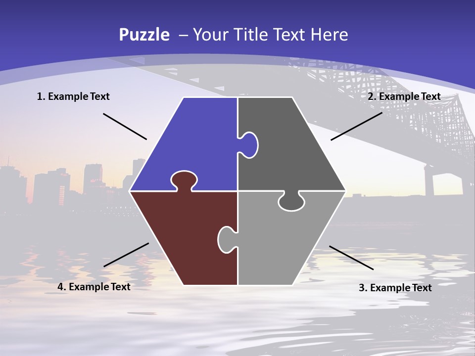 Buildings River Transportation PowerPoint Template