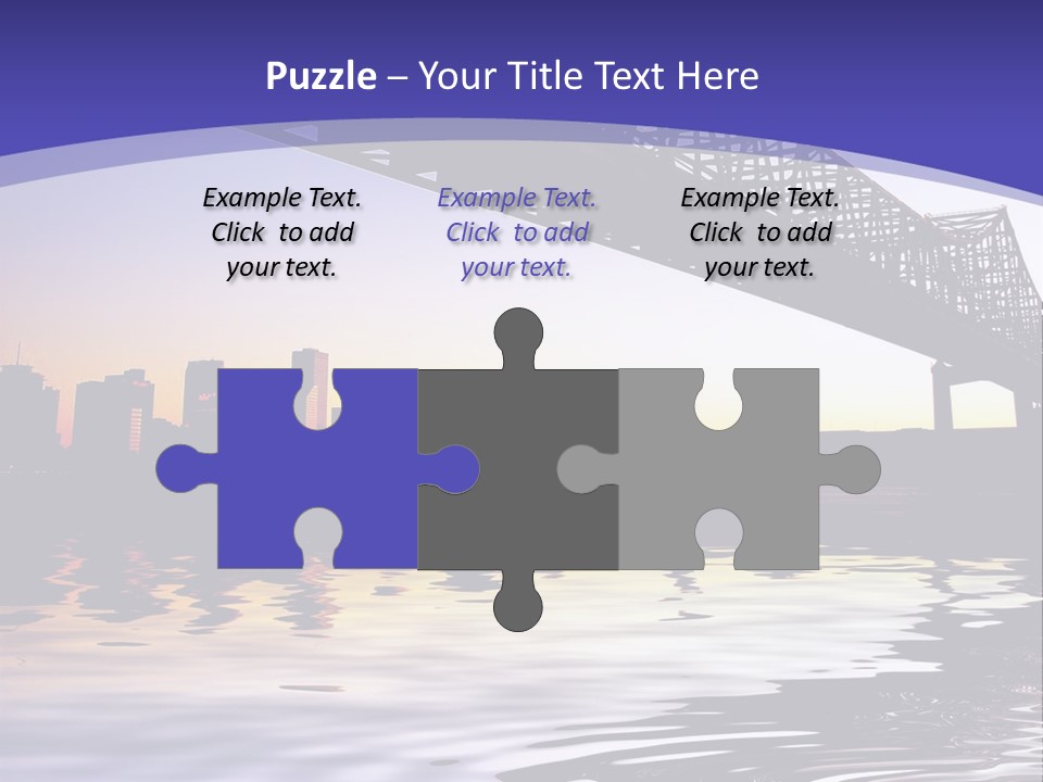 Buildings River Transportation PowerPoint Template