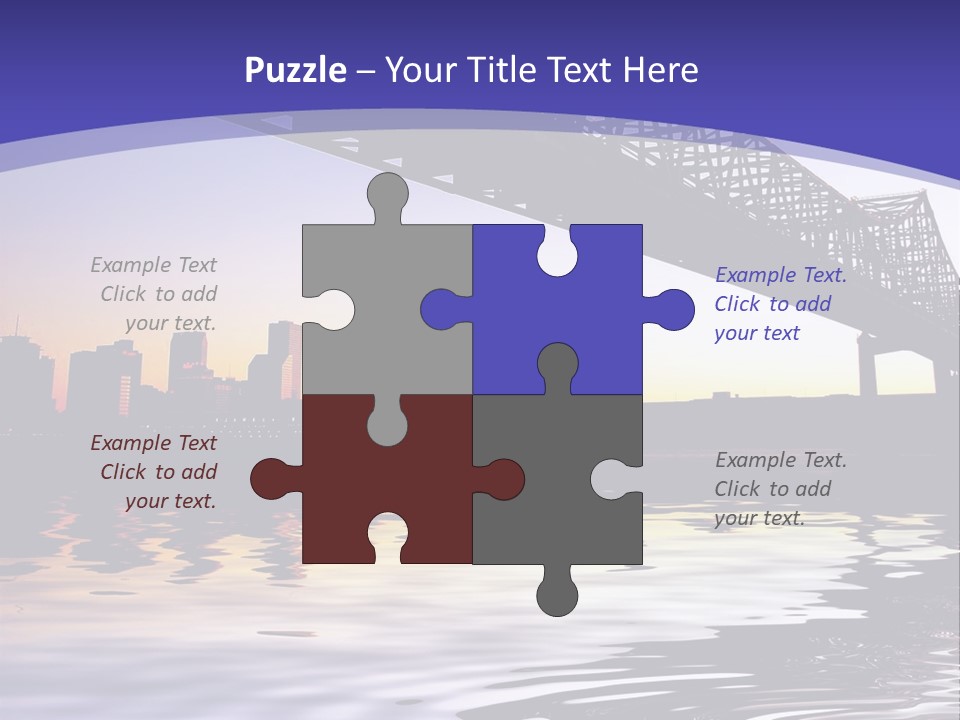 Buildings River Transportation PowerPoint Template