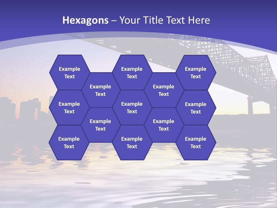 Buildings River Transportation PowerPoint Template