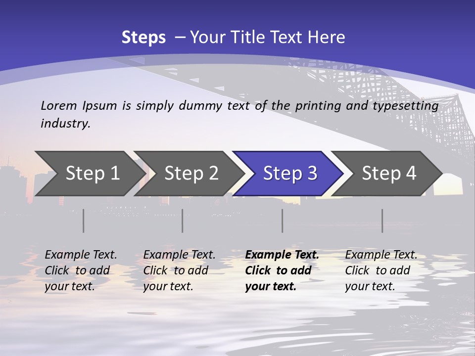 Buildings River Transportation PowerPoint Template