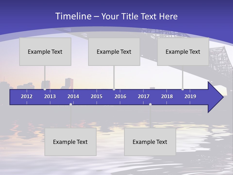 Buildings River Transportation PowerPoint Template