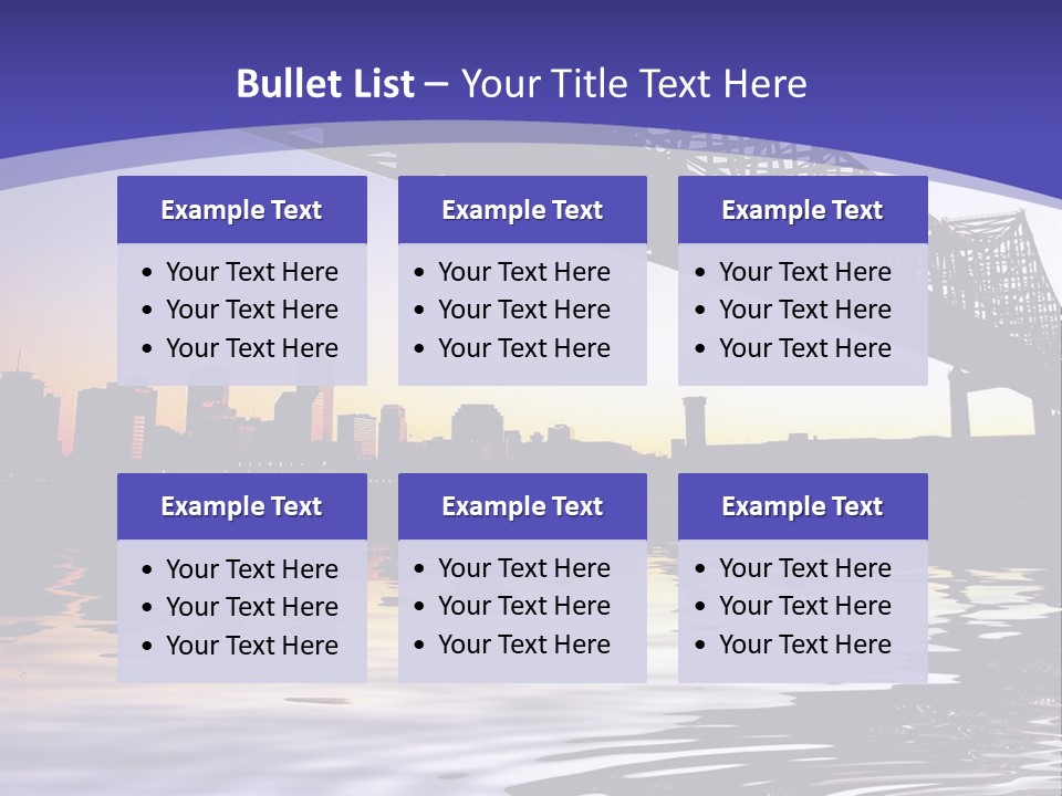 Buildings River Transportation PowerPoint Template