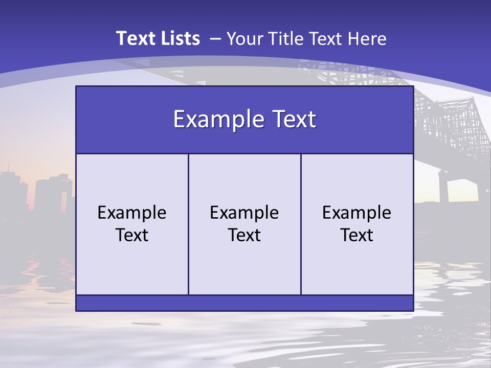 Buildings River Transportation PowerPoint Template