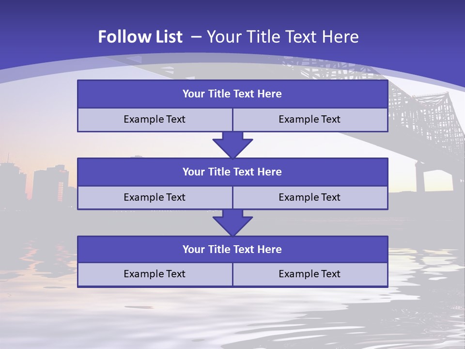 Buildings River Transportation PowerPoint Template
