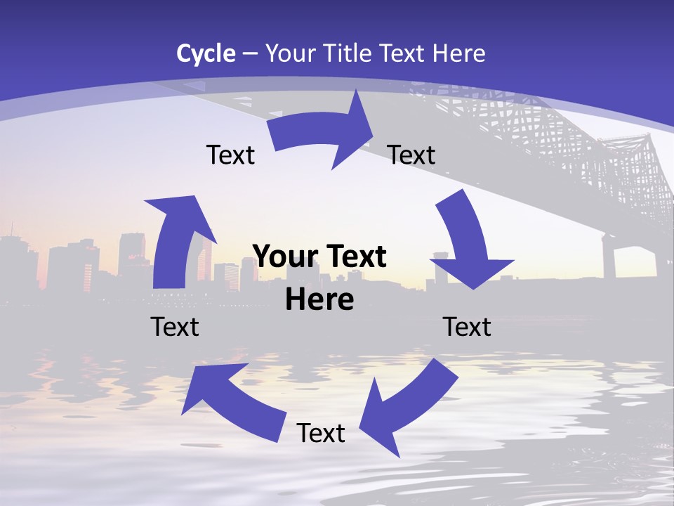 Buildings River Transportation PowerPoint Template