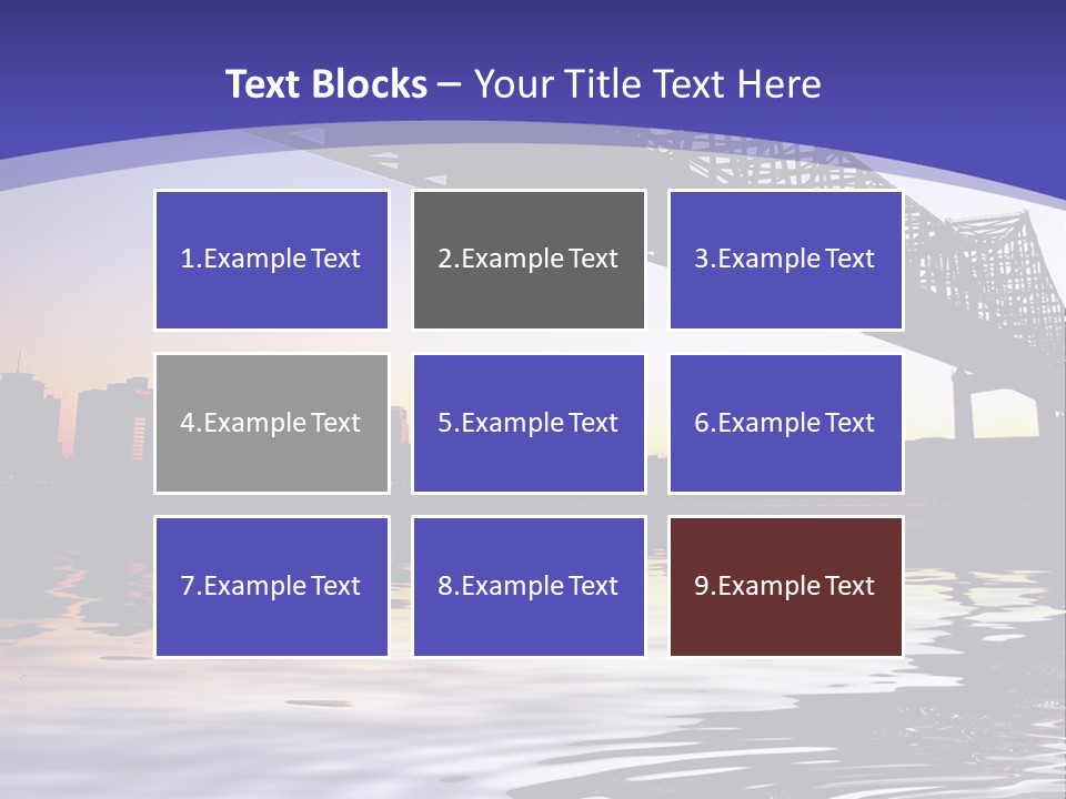 Buildings River Transportation PowerPoint Template