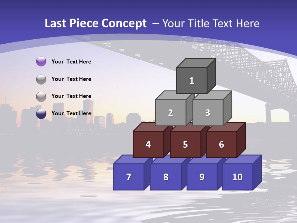 Buildings River Transportation PowerPoint Template