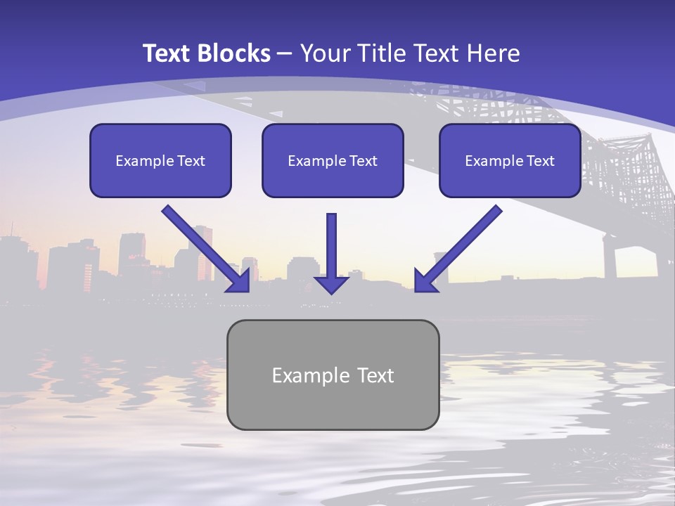 Buildings River Transportation PowerPoint Template