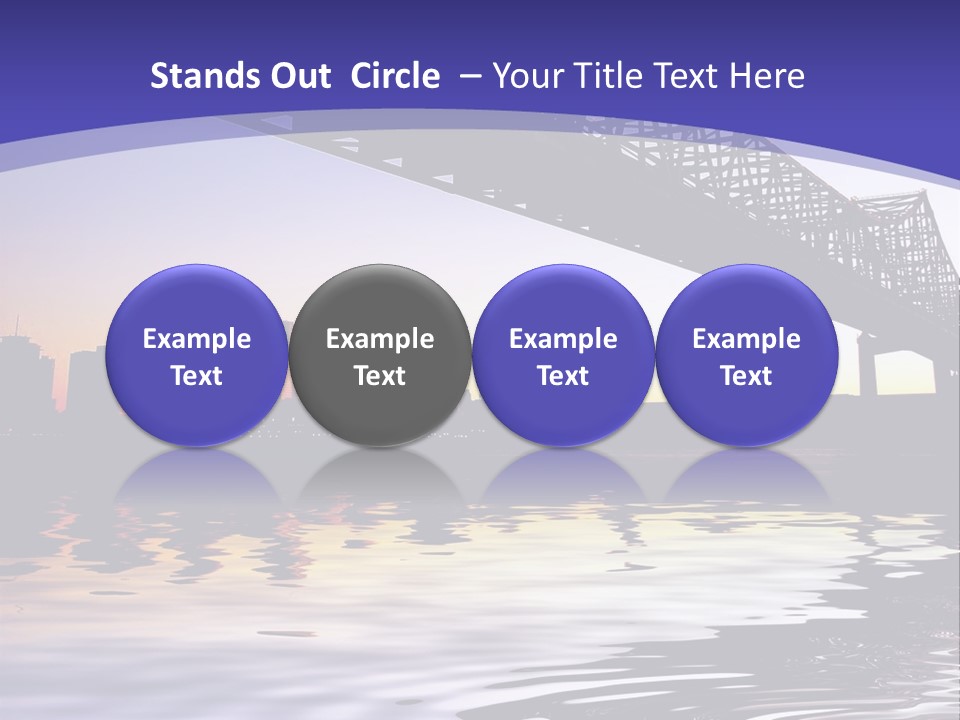 Buildings River Transportation PowerPoint Template