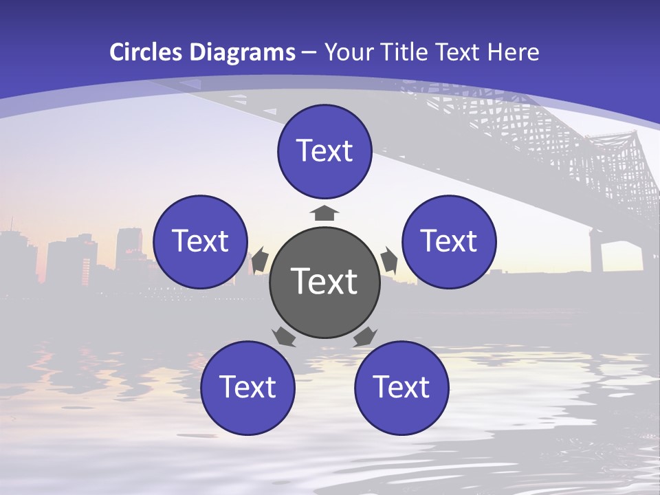 Buildings River Transportation PowerPoint Template