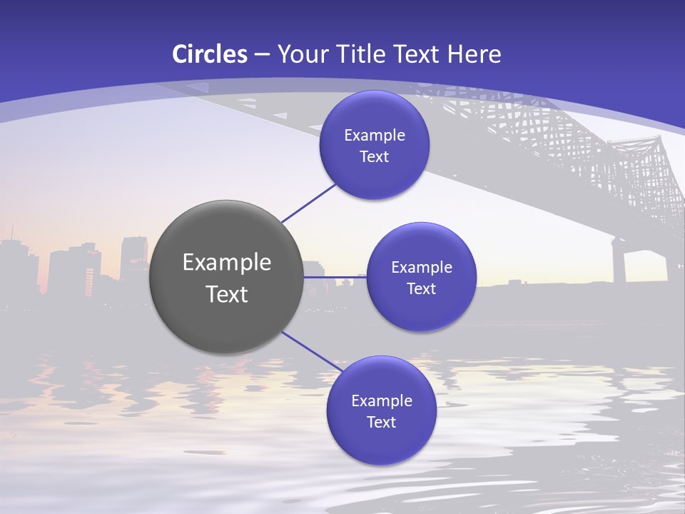 Buildings River Transportation PowerPoint Template