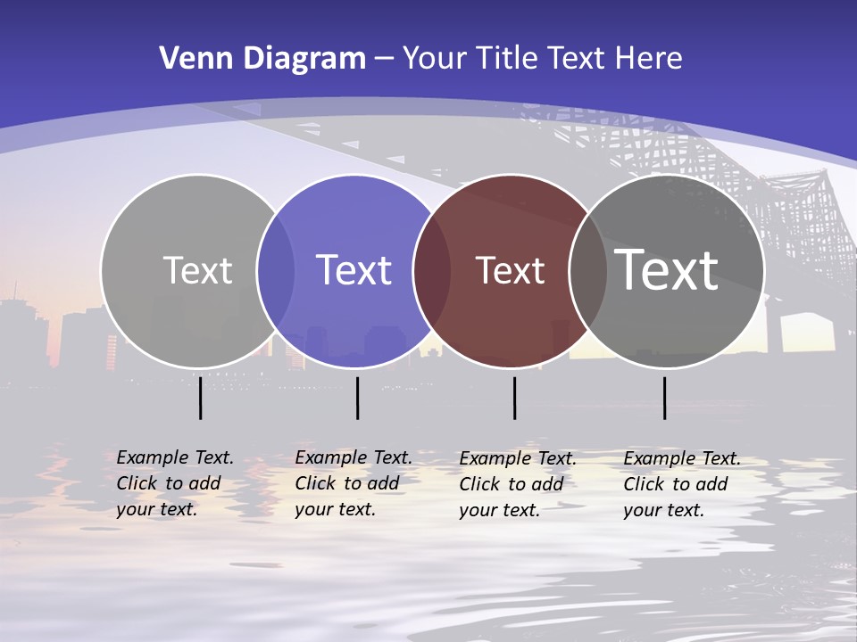 Buildings River Transportation PowerPoint Template