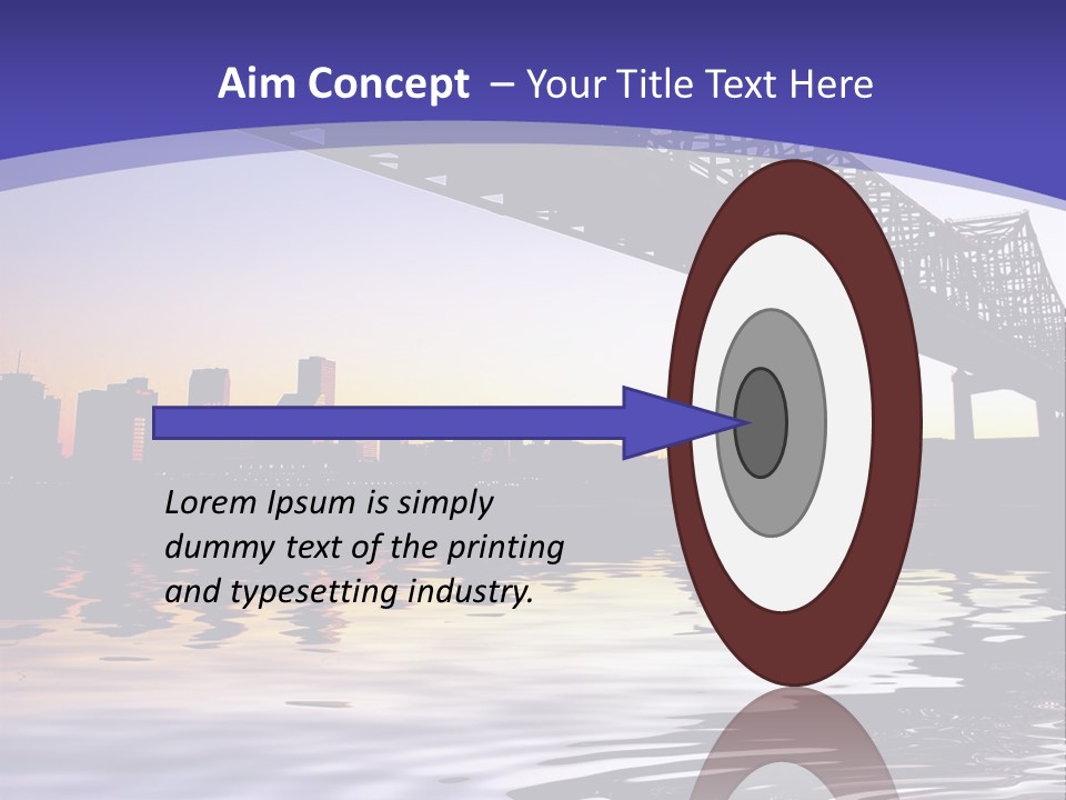 Buildings River Transportation PowerPoint Template