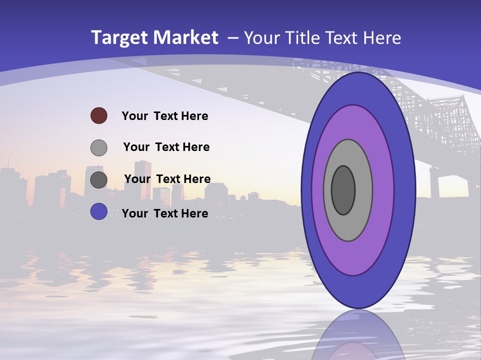 Buildings River Transportation PowerPoint Template