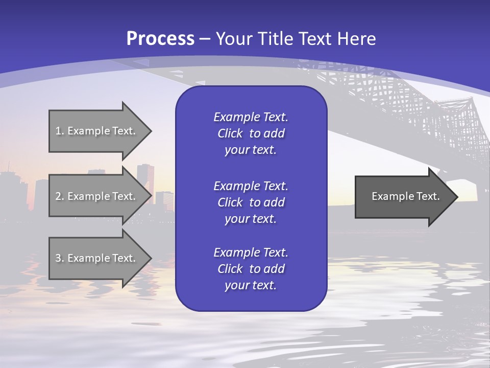 Buildings River Transportation PowerPoint Template