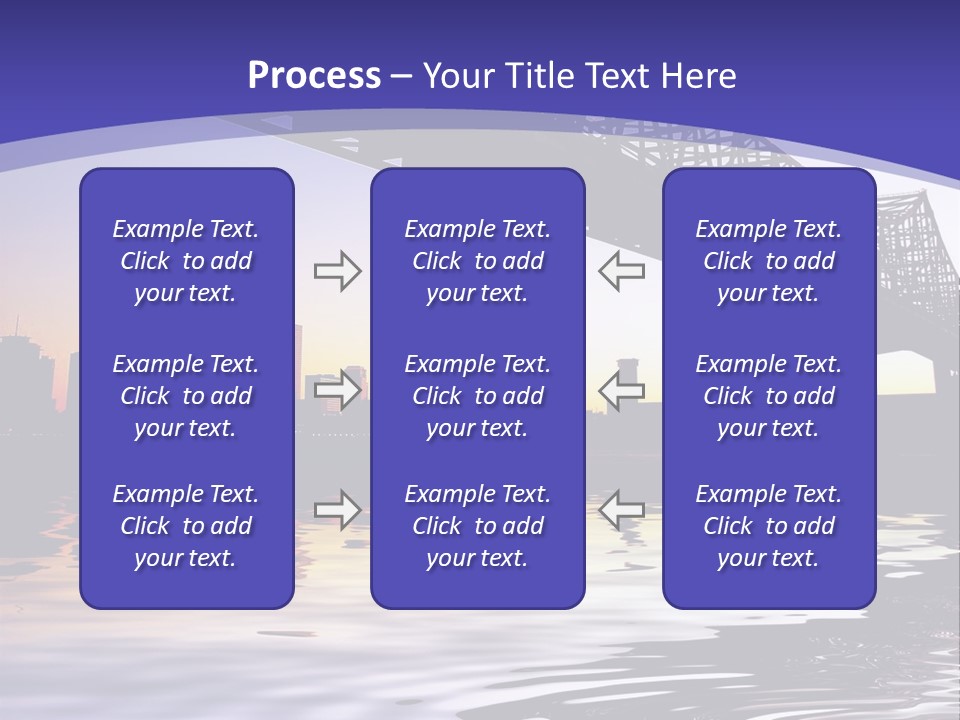 Buildings River Transportation PowerPoint Template