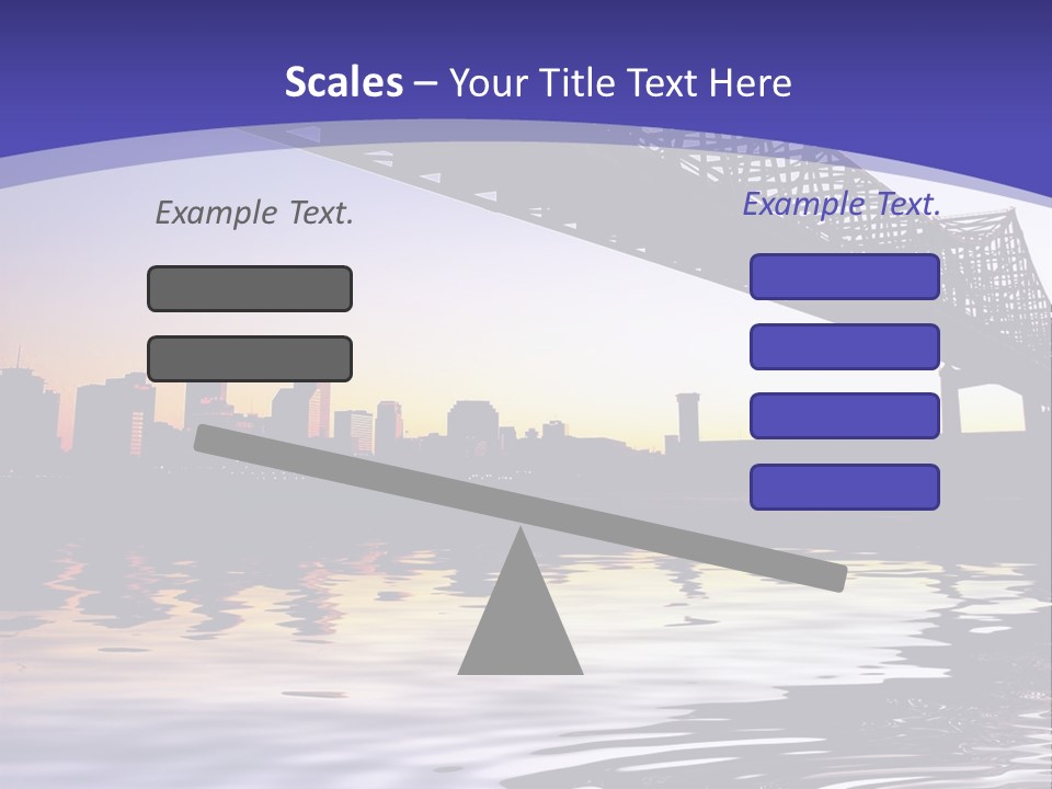 Buildings River Transportation PowerPoint Template