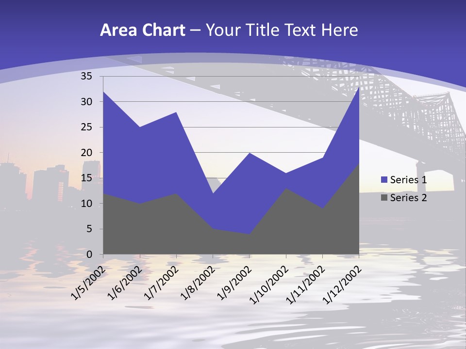 Buildings River Transportation PowerPoint Template