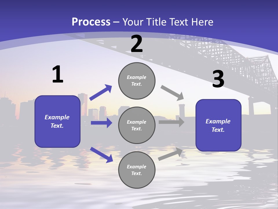 Buildings River Transportation PowerPoint Template