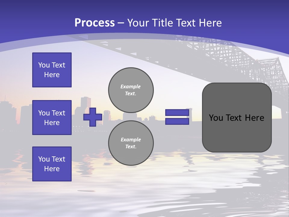 Buildings River Transportation PowerPoint Template