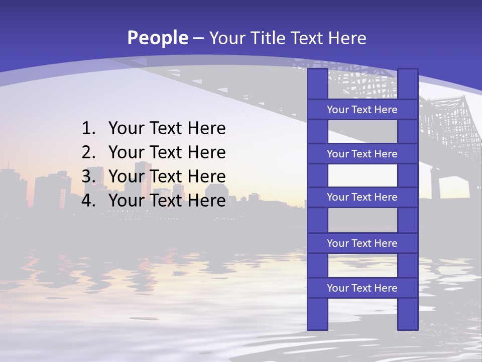 Buildings River Transportation PowerPoint Template