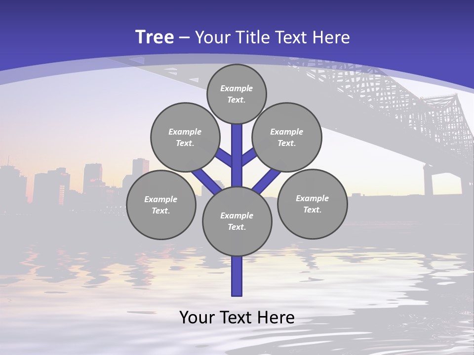 Buildings River Transportation PowerPoint Template