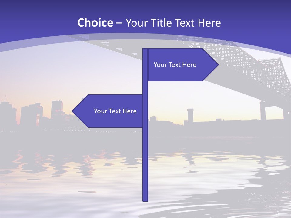 Buildings River Transportation PowerPoint Template