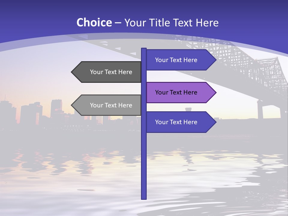 Buildings River Transportation PowerPoint Template