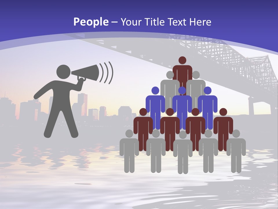 Buildings River Transportation PowerPoint Template