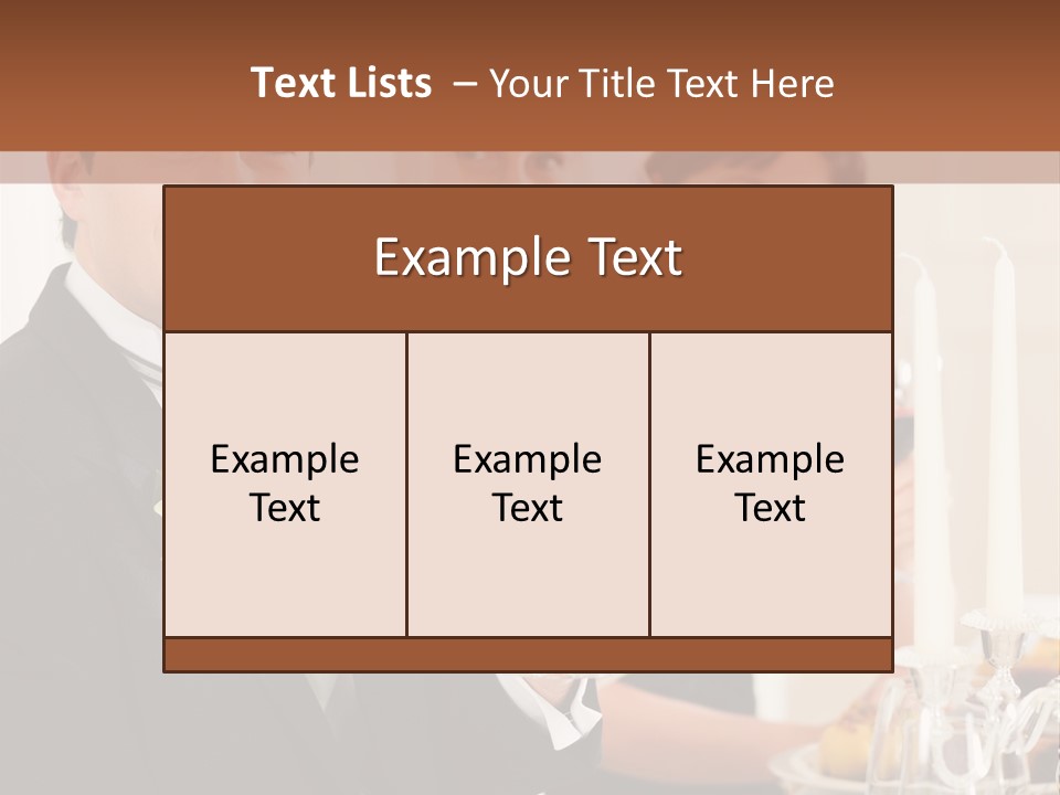 Smoking Wine Bride PowerPoint Template