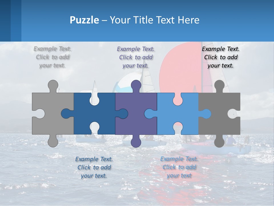 Shore Boat Outdoor PowerPoint Template