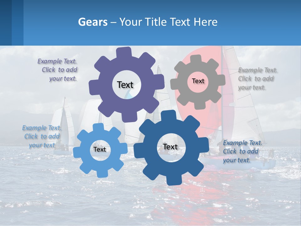 Shore Boat Outdoor PowerPoint Template