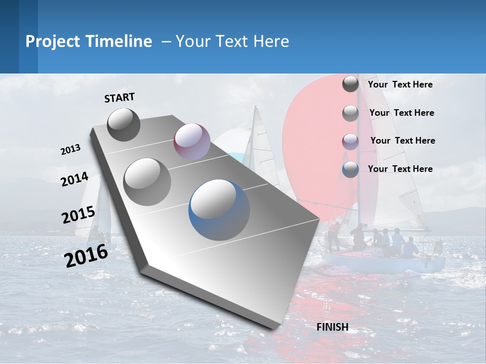 Shore Boat Outdoor PowerPoint Template