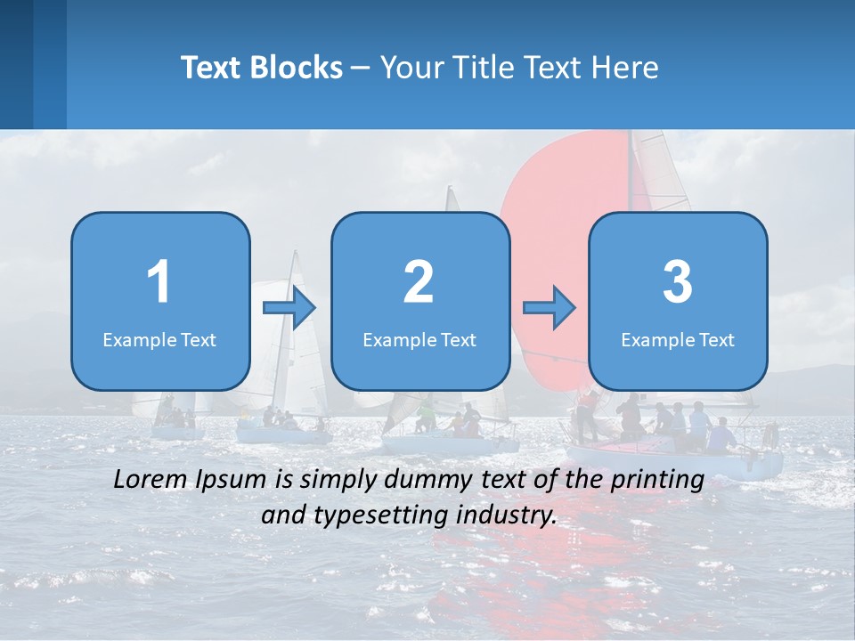 Shore Boat Outdoor PowerPoint Template