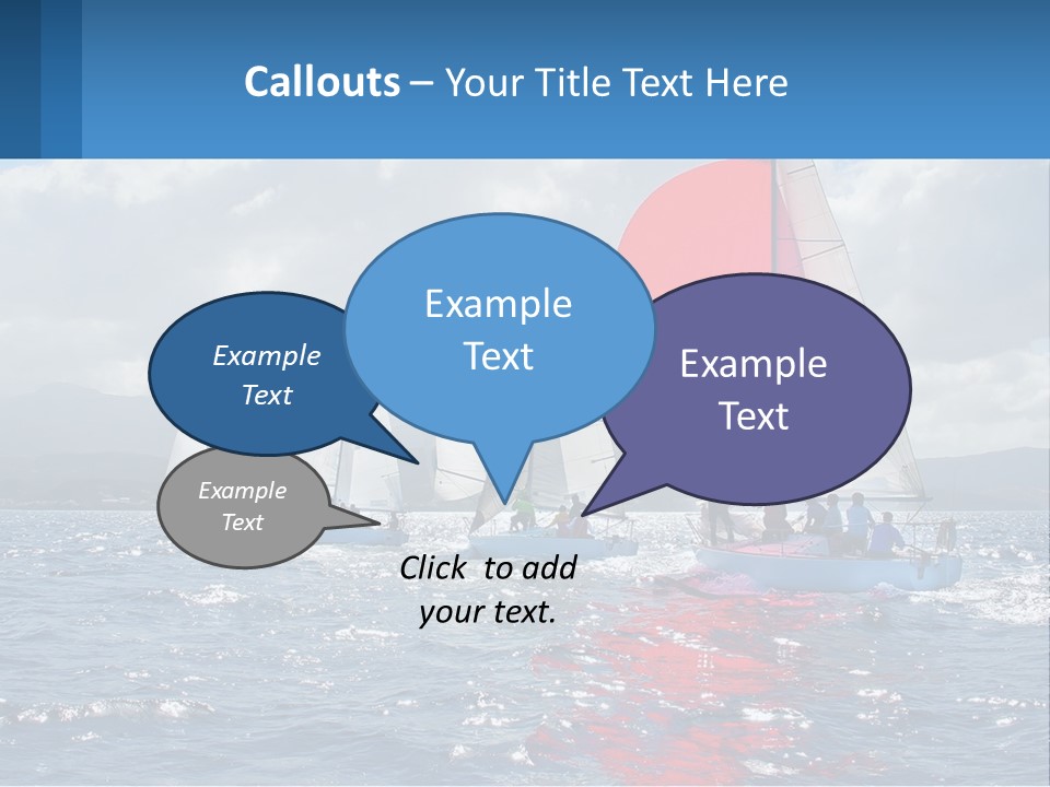 Shore Boat Outdoor PowerPoint Template