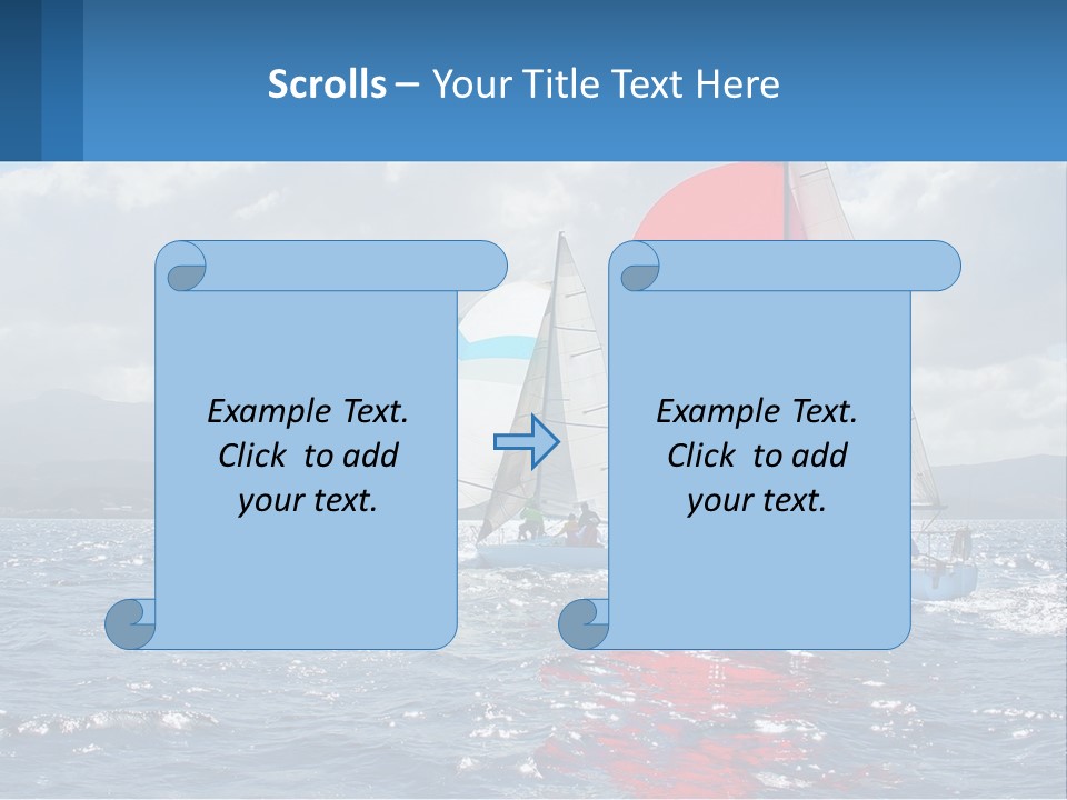 Shore Boat Outdoor PowerPoint Template