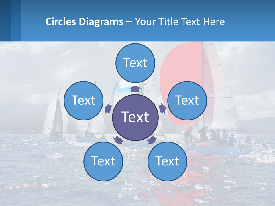 Shore Boat Outdoor PowerPoint Template