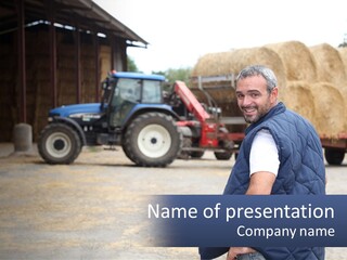 Rural Hay Turn PowerPoint Template