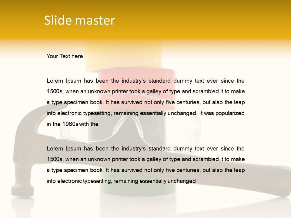 Sticky Construction Packaging PowerPoint Template