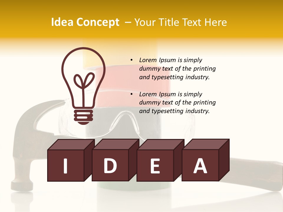 Sticky Construction Packaging PowerPoint Template