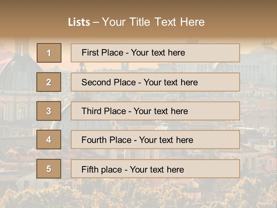 Colosseo Obelisk Dome PowerPoint Template